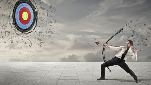 Anzugtrager-Bogen-Zielscheibe-84844662-FO-olly