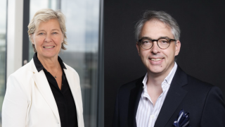 Christine Berthold-Poje und Maxim Pertl von Clearwater Analytics