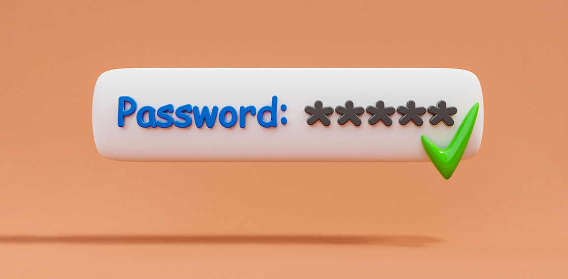 Eingabemaske mit zensiertem Passwort