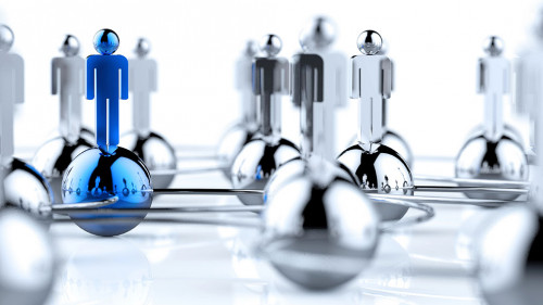 3d stainless human social network