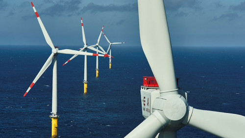 Offshore-Windpark Borkum West in der Nordsee