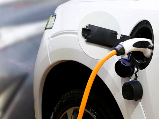 Loading energy of an electric car in Prague Czech republic