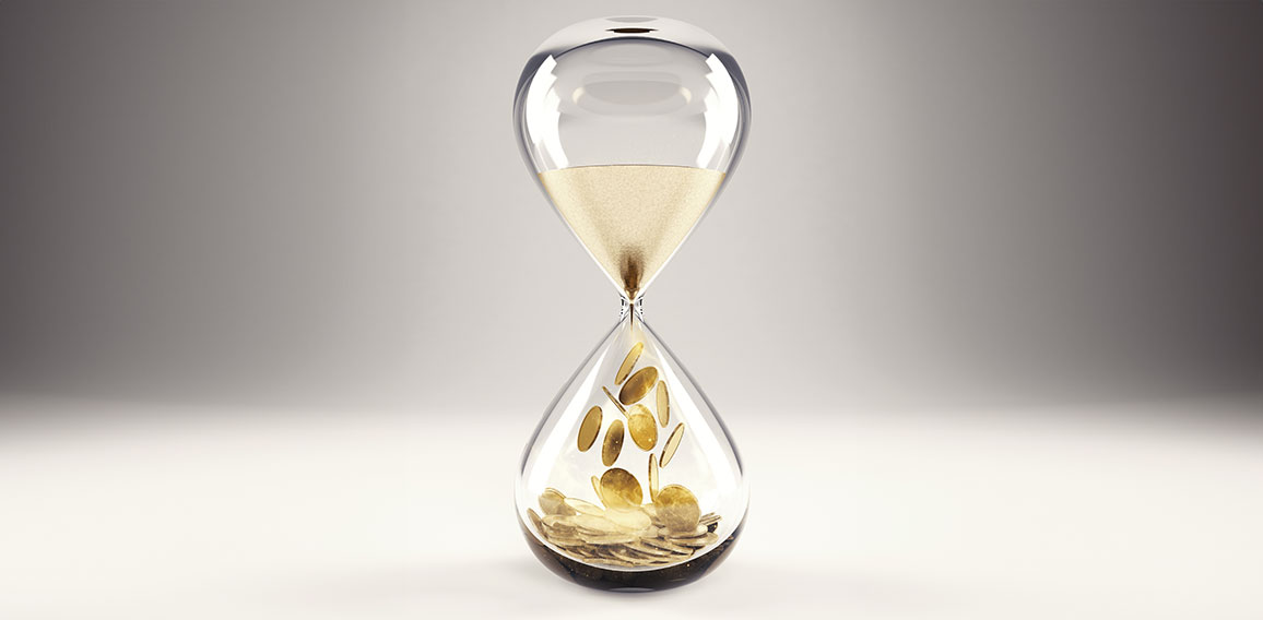 Time is money concept 3D Rendering