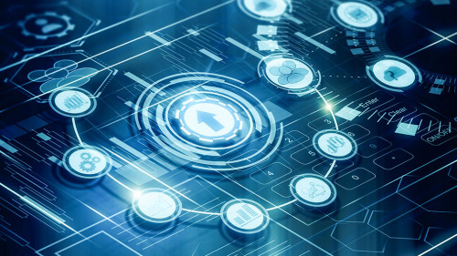 Abstract business interface backdrop