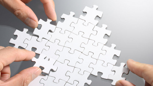 Working on an arrow shaped puzzle. Making growth strategy.