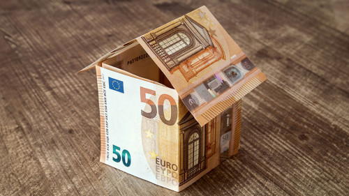 House Made From Euro Banknotes