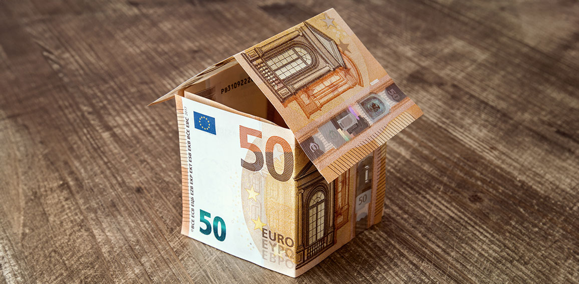 House Made From Euro Banknotes