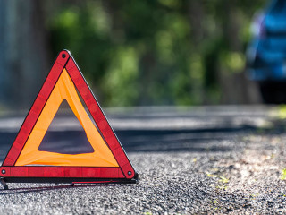 car breakdown on a country road