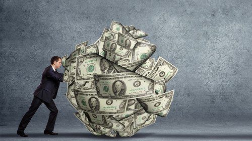 Anzugtraeger-Dollar-Kugel-45654460-FO-Sergey-Nivens