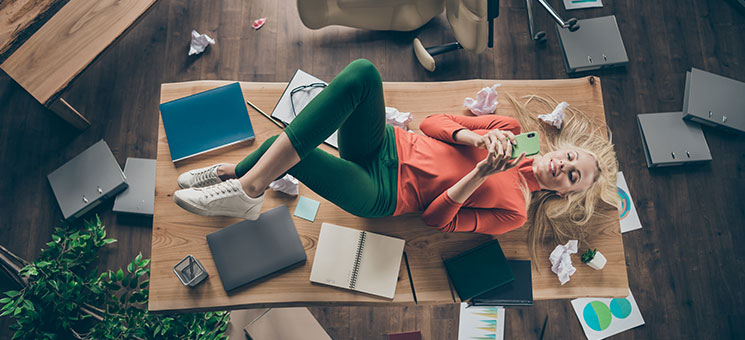 Frau-Homeoffice-Chaos-303528150-AS-deagreez