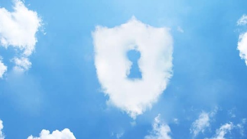 Security cloud form on sky.