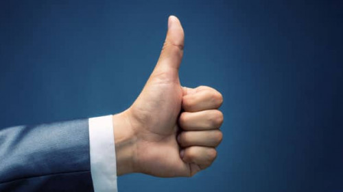 Thumbs up. Like