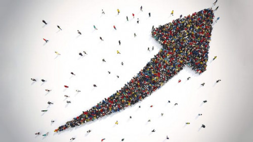 Arrow people. 3D Rendering