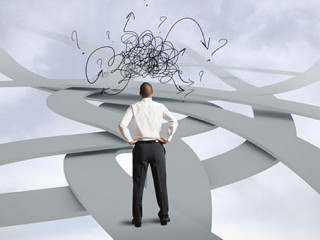 Confused businessman