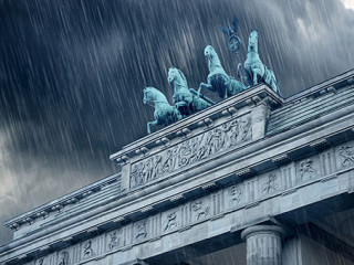 Brandenburg Gate in Rain