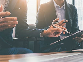 Business people at meeting