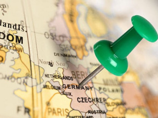 Location Germany. Green pin on the map.