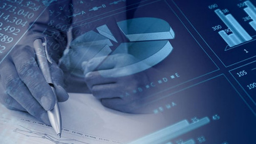 Business consept, Financial graphs