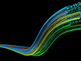 Optical wires data flow