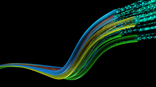Optical wires data flow
