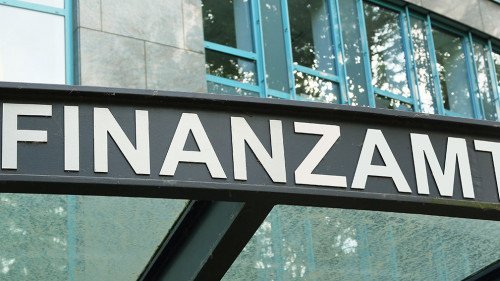 Finanzamt Eingang, Gebäude