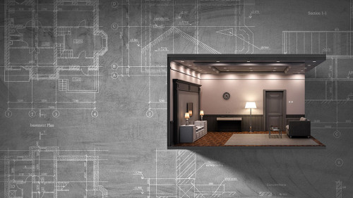 Real estate concept . Mixed media