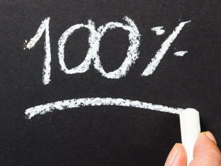 One hundred percent