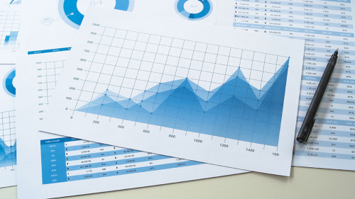 businessman working data document graph chart report marketing r