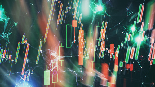 Stock or business market analysis concept. Business financial or