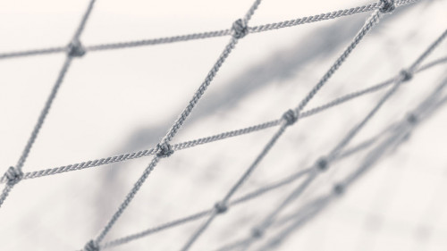 football gate mesh, close-up
