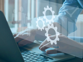 Automation and optimisation concept, business process workflow d