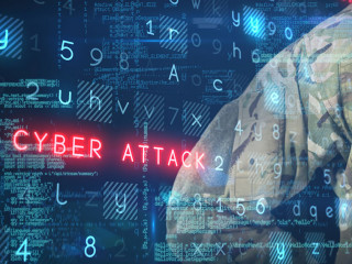 Composite image of mid section of military soldier