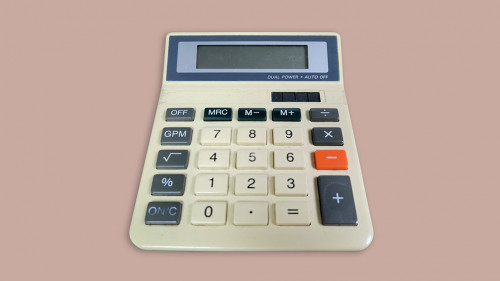 Retro 80's calculator