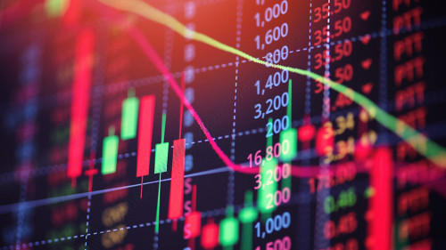 Stock market exchange loss trading graph analysis investment ind