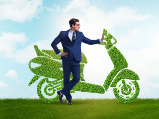 Green environmentally friendly vehicle concept