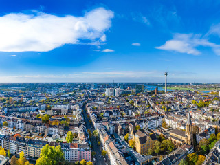 Panorama von Düsseldorf, Deutschland