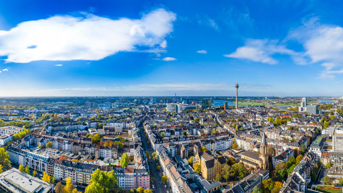 Panorama von Düsseldorf, Deutschland