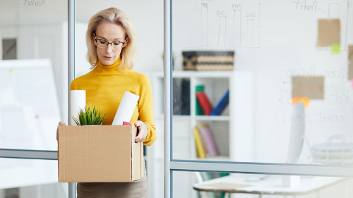 BusinesswomanQuitting Job