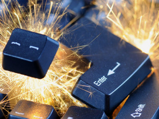 Exploding keyboard