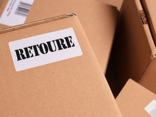 Pakete im Lager Retoure/Rücksendung