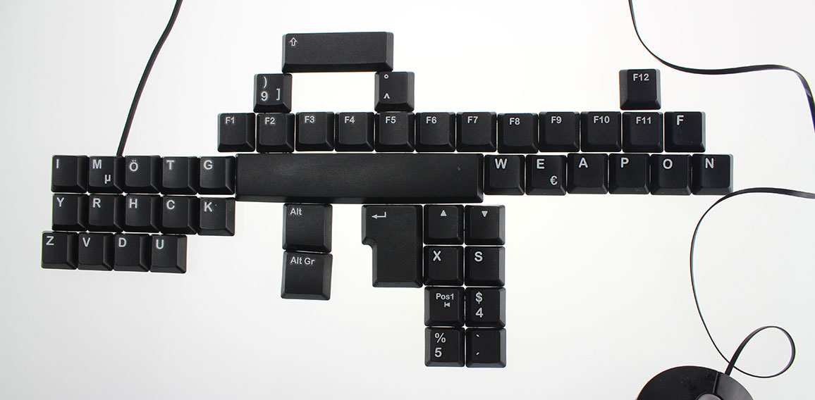 Tastatur als Sturmgewehr