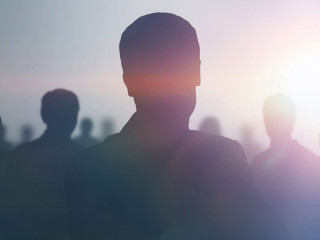 black silhouettes of business people