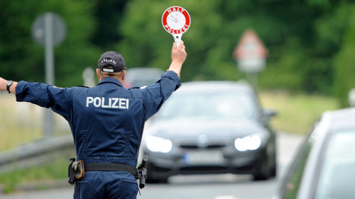 Polizeikontrolle im Odenwaldkreis