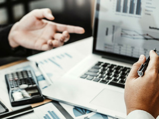 Business Consulting meeting working and brainstorming new busine