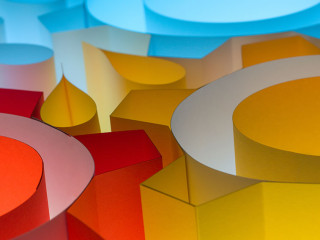 Abstract paper concepts origami