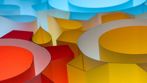 Abstract paper concepts origami