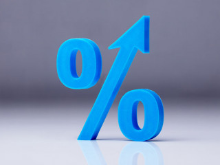 Close-up Of A Percentage Symbol