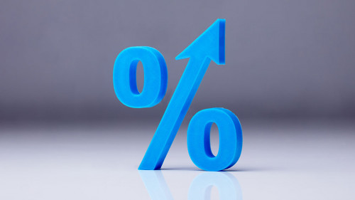 Close-up Of A Percentage Symbol