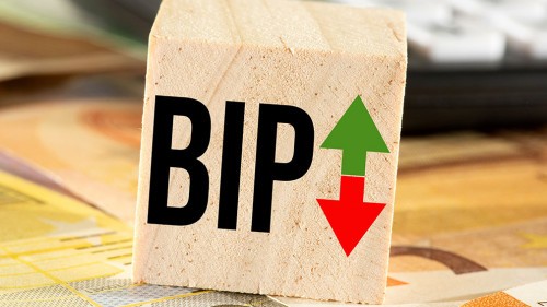 Euro Geldscheine und Bruttoinlandsprodukt BIP