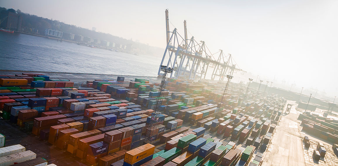 Containerterminal, Hafen, Deutschland, Hamburg